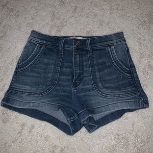 Dark Wash Abercrombie Jean Shorts